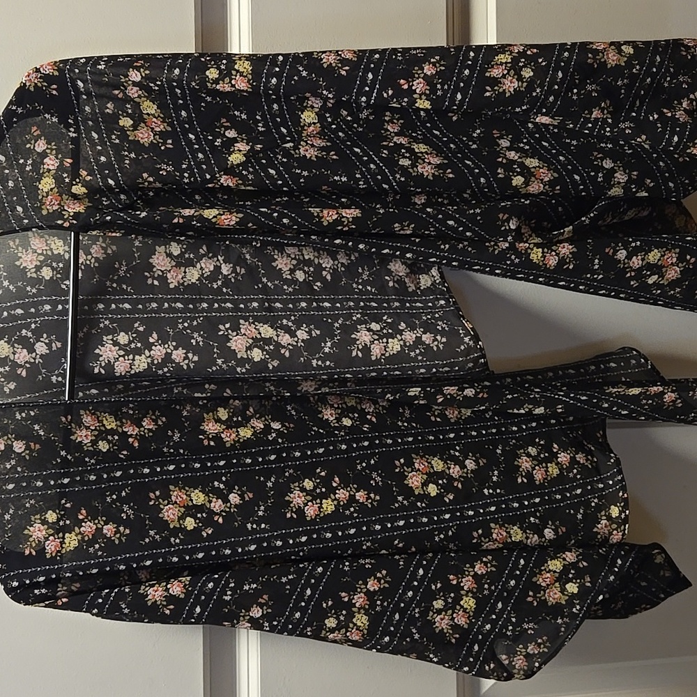 Black Floral Top